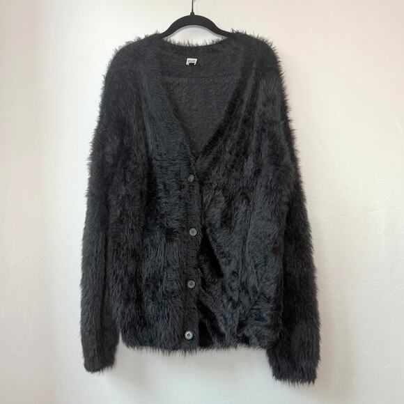 Totême Black Alpaca Biella Cardigan, Sz M - Picture 4 of 11